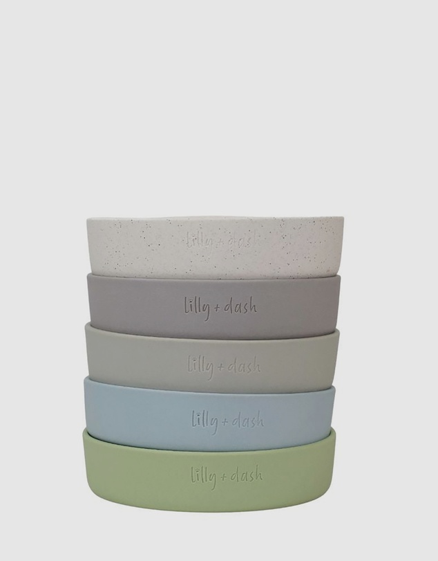 Lilly + Dash - Cat Food Water Ceramic Bowl