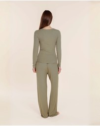 Gingerlilly - Lille Ribbed Long Sleeve Henley Top
