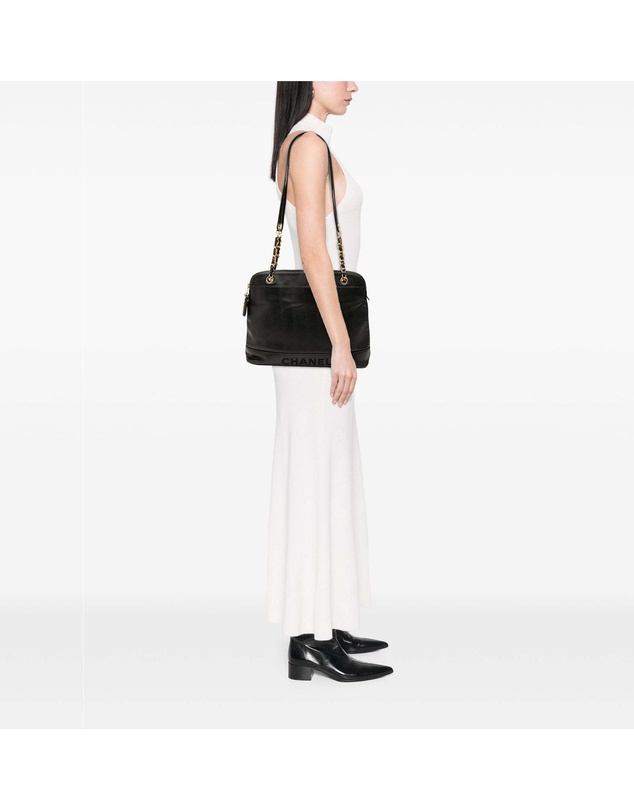 Pre-Loved by Azura Reborn - Pre-Loved Caviar Logo Chain Shoulder Bag