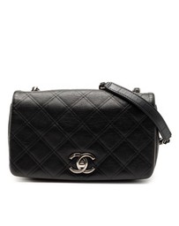 Pre-Loved by Azura Reborn - Pre-Loved Small Diamond Embossed Calfskin New Chic Flap