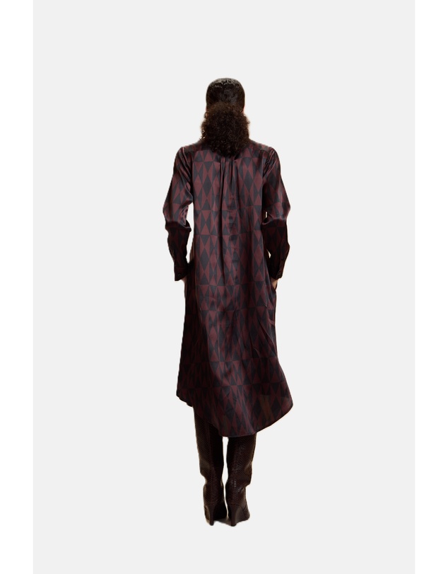 Cynthia Rowley - Pintuck Silk Charmeuse Shirt Dress
