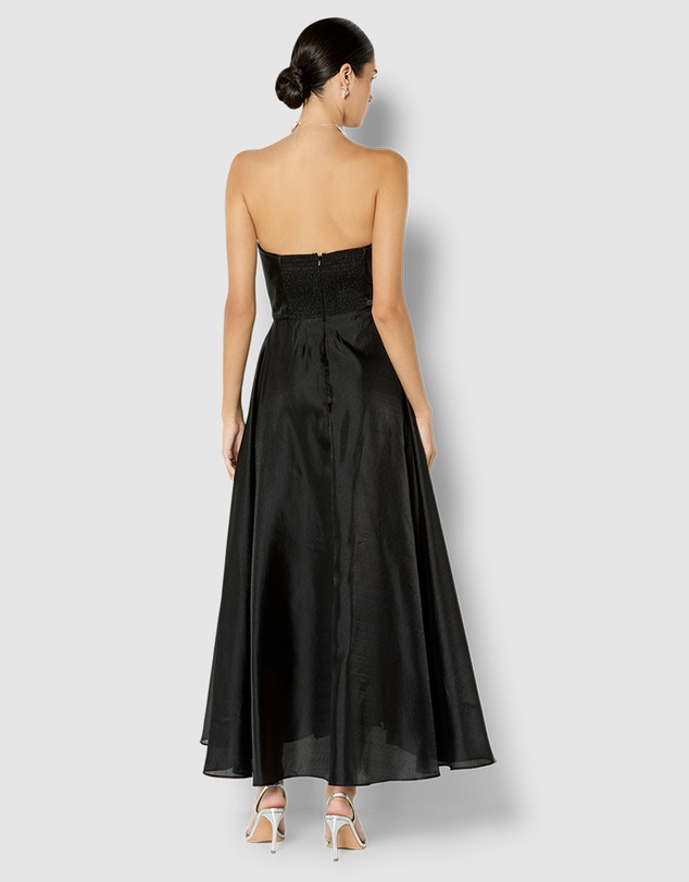 Montique - Lila Black Organza Gown