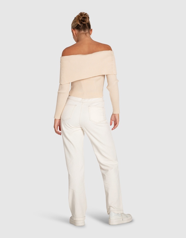 Belle & Bloom - More Than Words Collared Knit Top