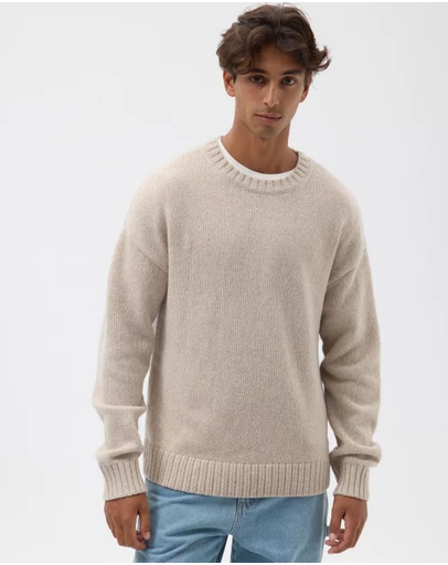 AERE - Merino Wool Chunky Crew Neck Sweater