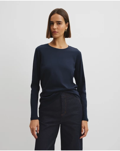 Country Road - Australian Good Earth Cotton Textured Slub T-shirt