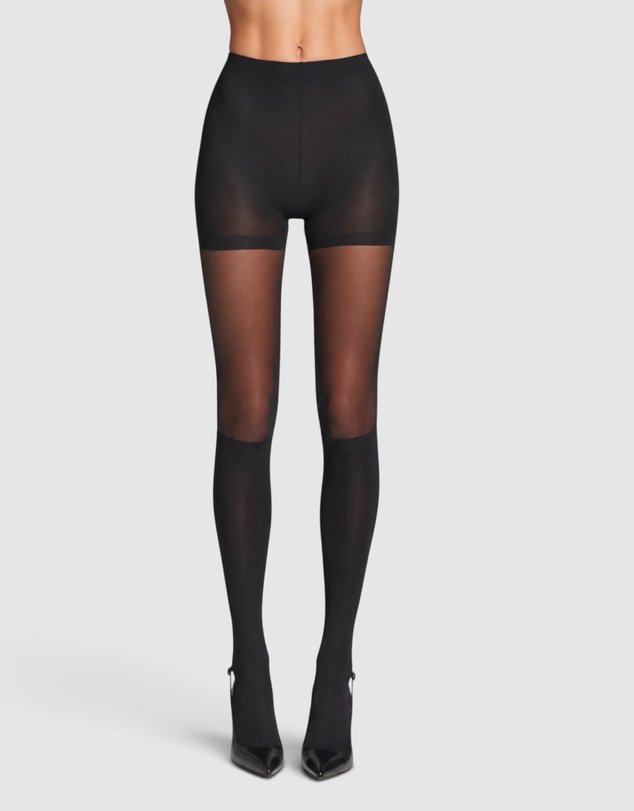 High Heel Jungle - Sheer Illusion Tights - Black