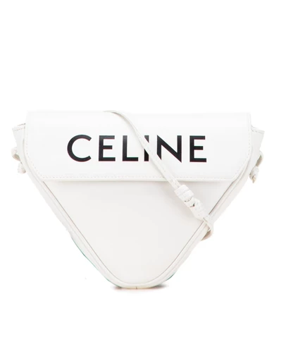 Pre-Loved by Azura Reborn - Pre-Loved Smooth Calfskin Logo Triangle Crossbody