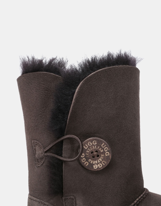 EVERAU - Australian Shepherd Ugg Short Button Sheepskin Upper UGG Boots