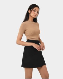 Forcast - Murphy Crop Knit Top