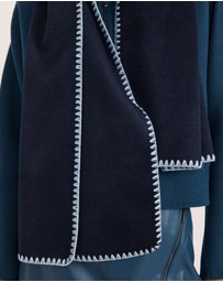 SABA - Kayla Contrast Stitch Scarf