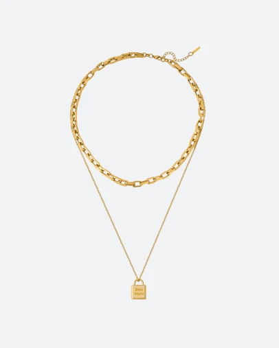 Palm Angels - Ilda GP Lock&Chains Necklace