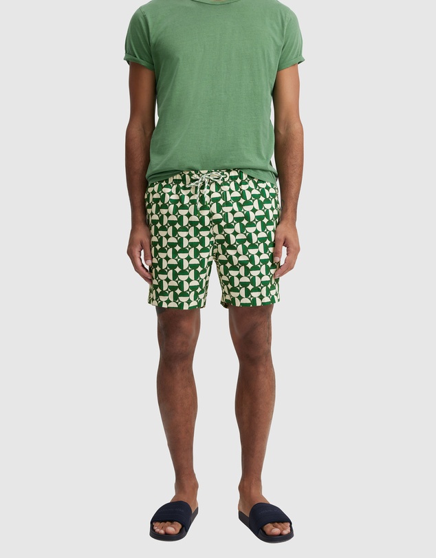 Country Road - Abstract Recycled Polyester Swim Short