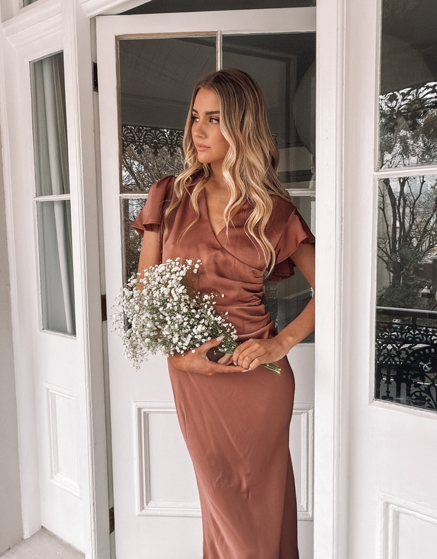 Esther Luxe - Doren Dress - Rust
