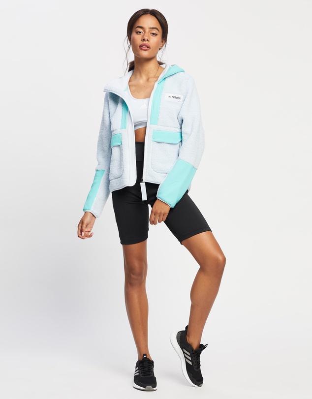 adidas Performance - Terrex Sherpa Hooded Fleece Jacket