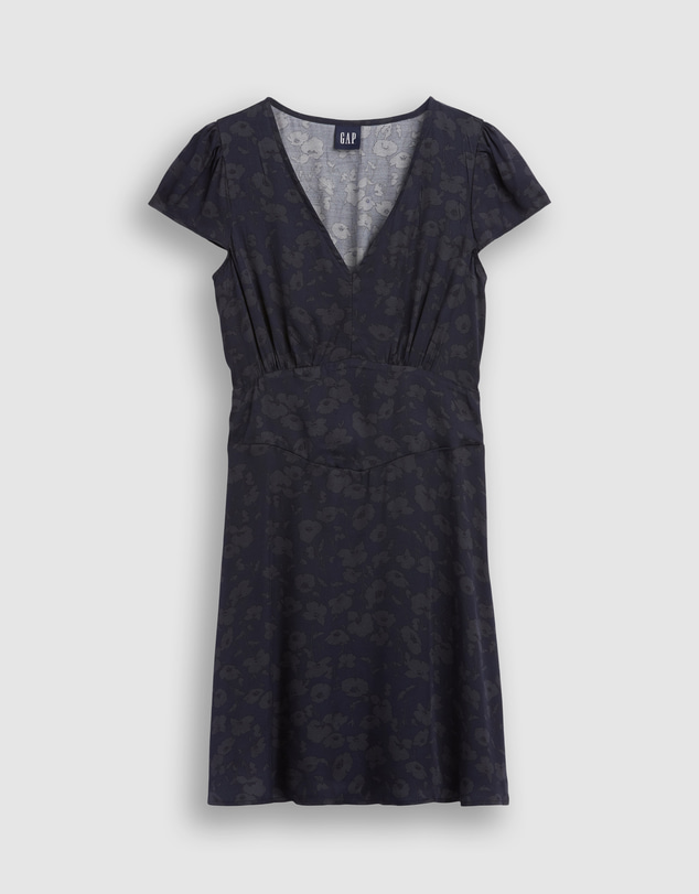 GAP - SS V-Neck Flutter Sleeve Mini Dress