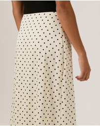 Tussah - Satin Polka Dot Maxi Skirt