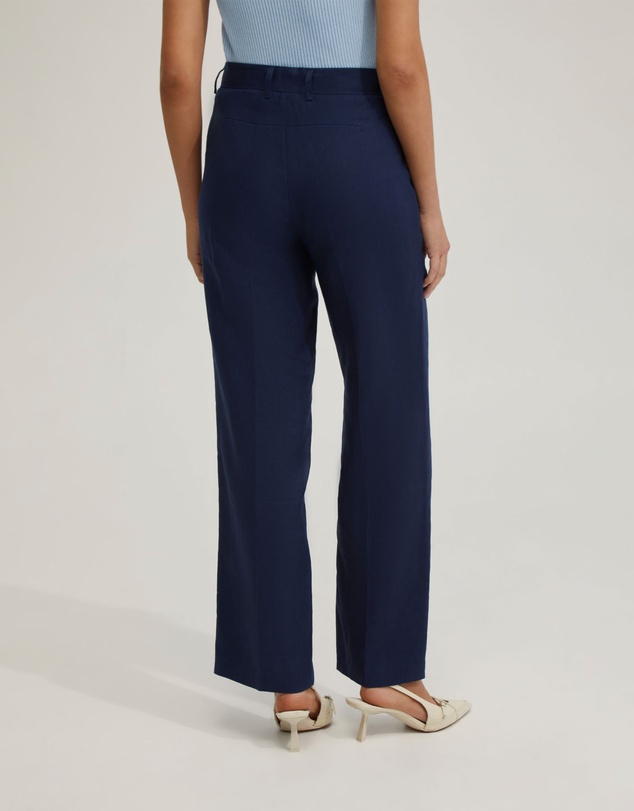 Oxford - Gigi Ajustable Waist Linen Pants