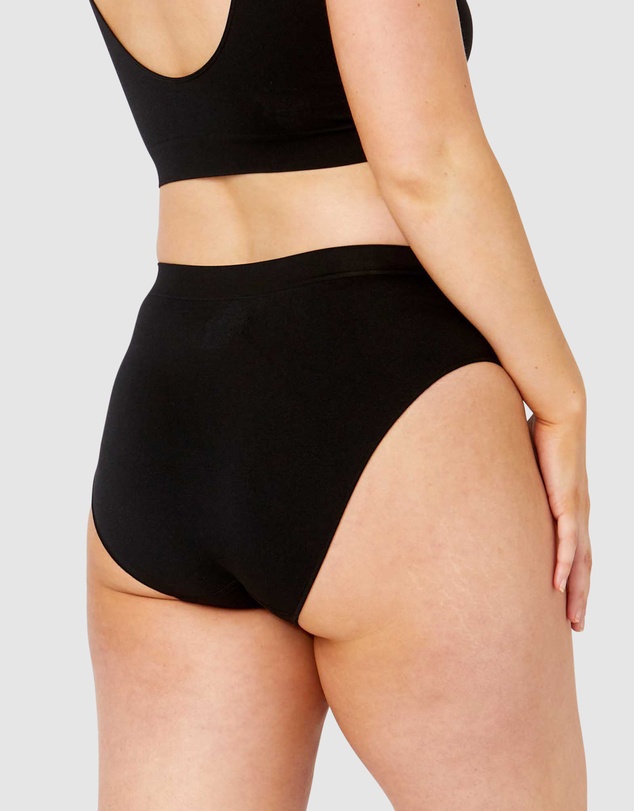 Ambra - 4 Pack Bare Essentials Recycled Nylon Hi Cut Brief