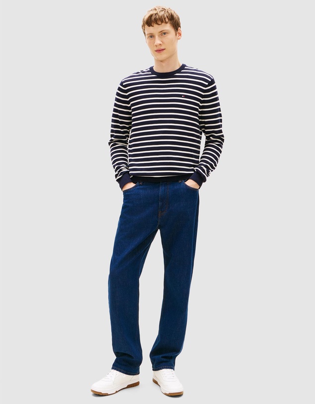 Tommy Hilfiger - Flag Embroidery Crew Neck Jumper