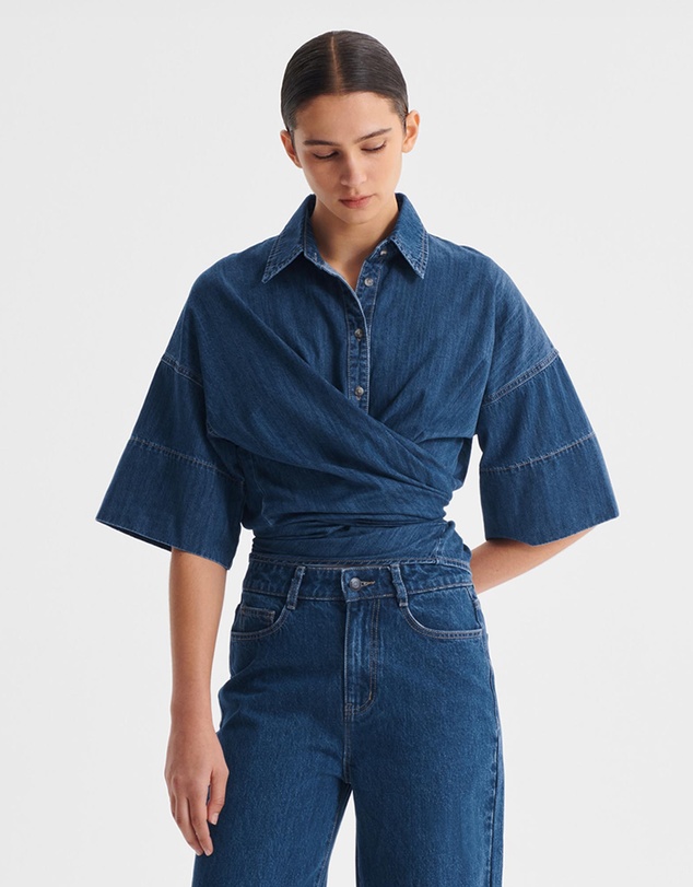 Morrison - Tatum Denim Wrap Shirt