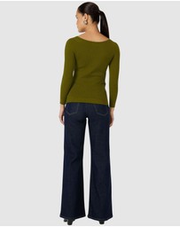 SACHA DRAKE - Claire Knit In Olive