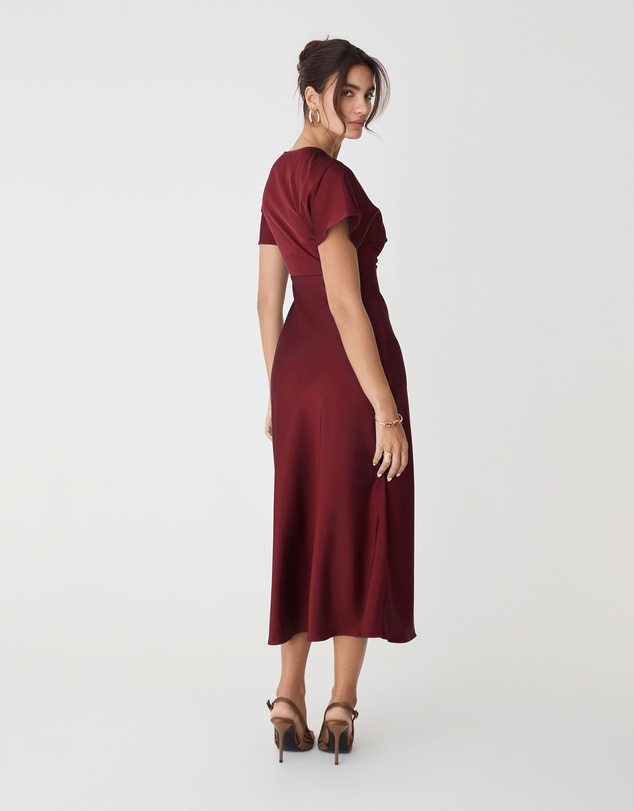 Forcast - Catalina V-Neck Satin Dress
