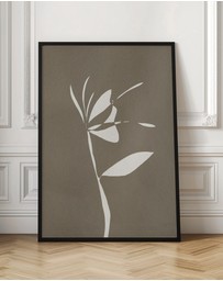 Olive et Oriel - Muted Petals No 6 by Shatha Al Dafai Art Print