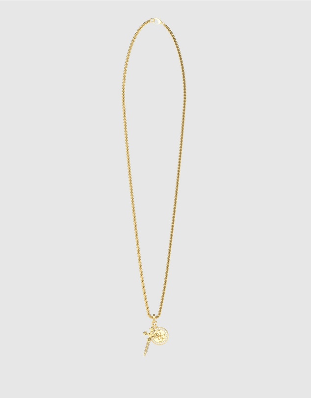 GUESS - Gold-Tone Rebel Knight Necklace