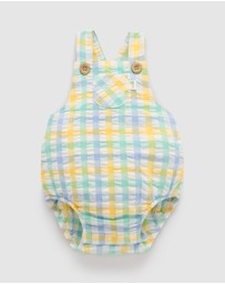 Purebaby - Check Overall -Kids-Babies