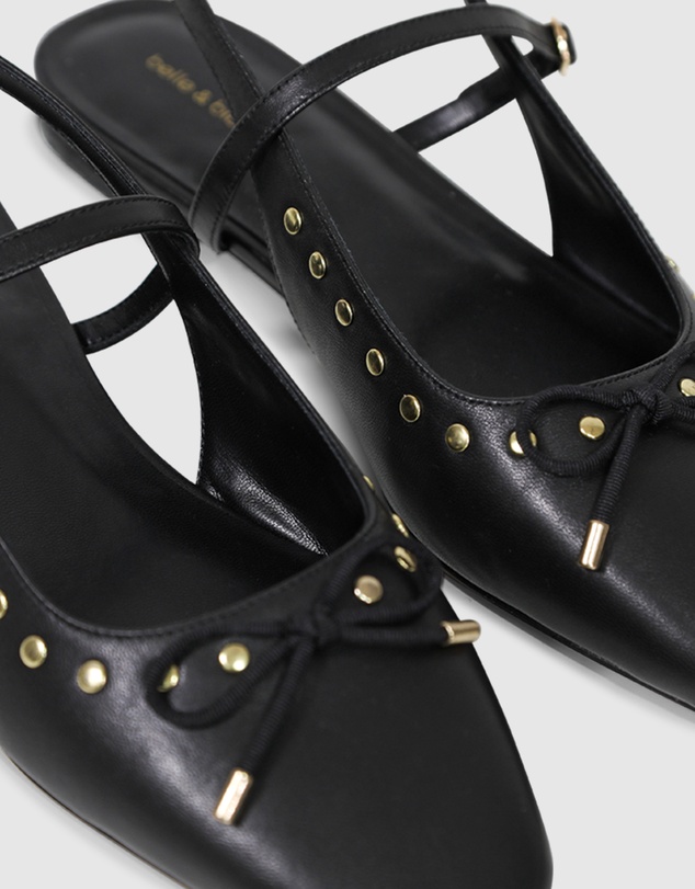 Belle & Bloom - True Romance Slingback Leather Flat