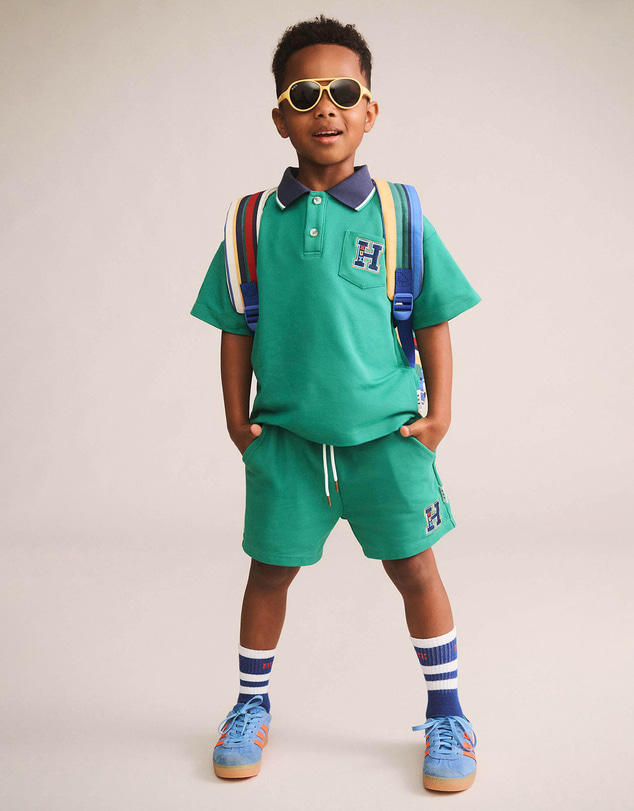 Huxbaby - Collegiate Pique Shorts - Babies-Teens