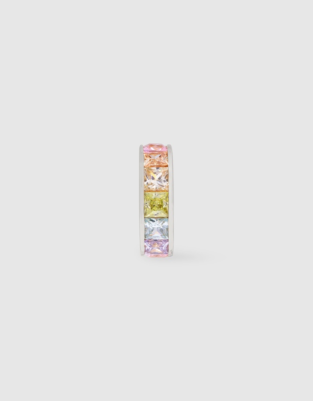 Wanderlust + Co - Rainbow Gem Silver 9mm Ear Cuff