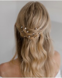 The White Collection - Aria - 8mm Crystal Bridal Hair Pin Trio