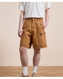 Found - Canvas Embroidered Shorts