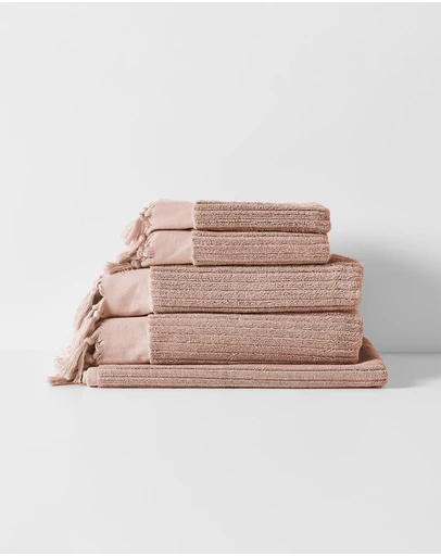 Aura Home - Paros Rib Bath Towel Set