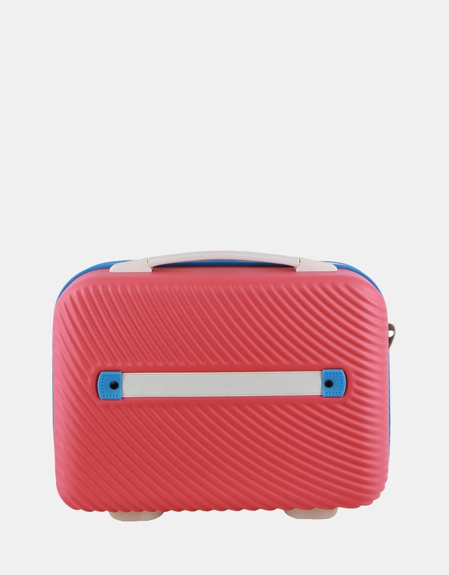 GAP - GAP Stripe Medium Hard Shell with Mini Beauty Case Set + Leather Tag