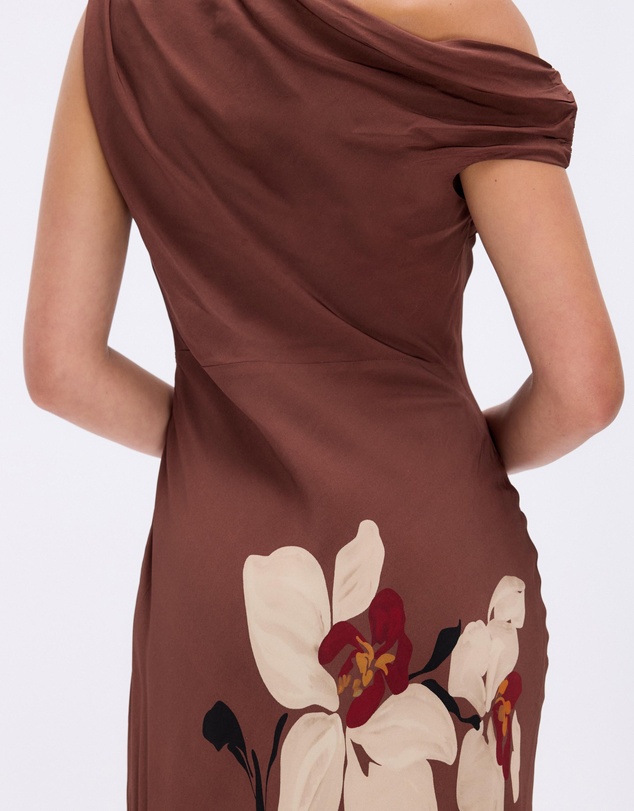 Minima Esenciales - Isla Off Shoulder Midi Dress