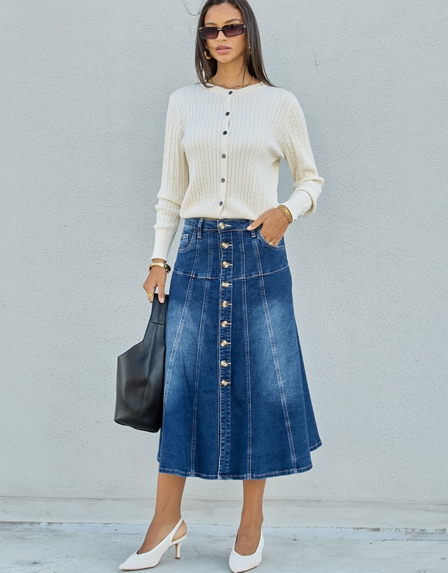 DRICOPER DENIM - Gabby Flare Skirt