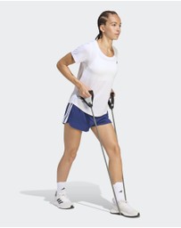 adidas Performance - Pacer Workout Woven High Rise Shorts Womens