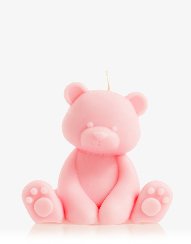 XRJ Celebrations - Teddy Candle Pink