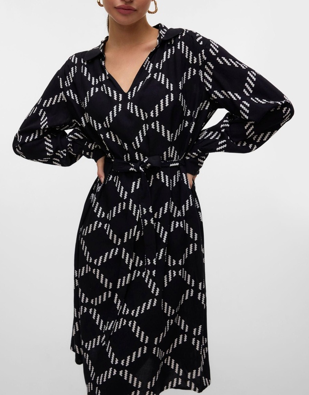 Vero Moda - Brina Printed Midi Dress