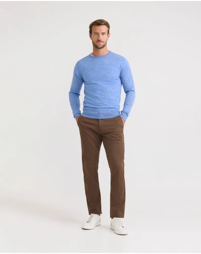 Oxford - Crew Neck Pure Wool Pullover