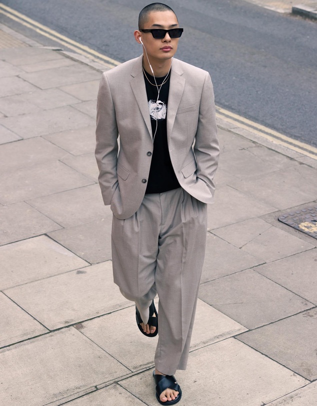 Topman - Slim Linen Suit Jacket