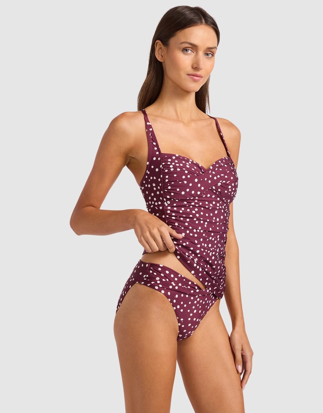 Seafolly - Dolce Dot Twist Halter Tankini Bikini Top