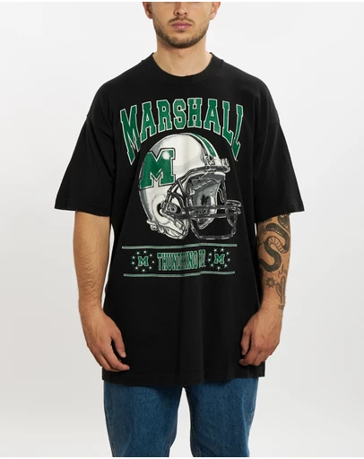 Vintage by The Real Deal - Pre Loved - 90s NCAA Marshall University Thundering Herd Tee