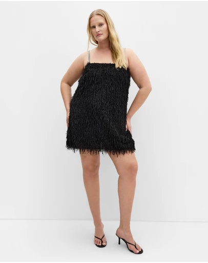 City Chic - Plus size Faith Party Mini Dress - black