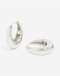 Lovisa - Waterproof Stainless Steel Oval Hinged Hoop Earrings