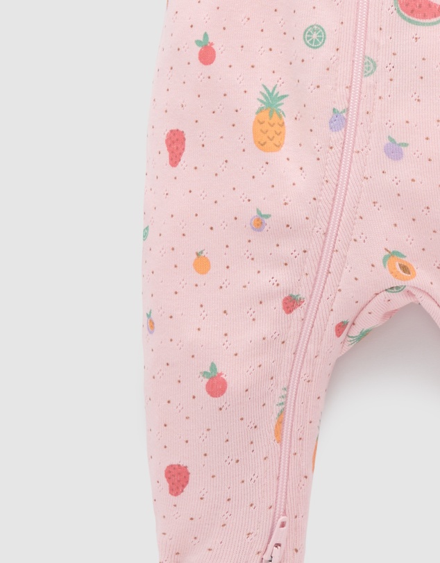 Purebaby - Pointelle Zip Growsuit -Kids-Babies