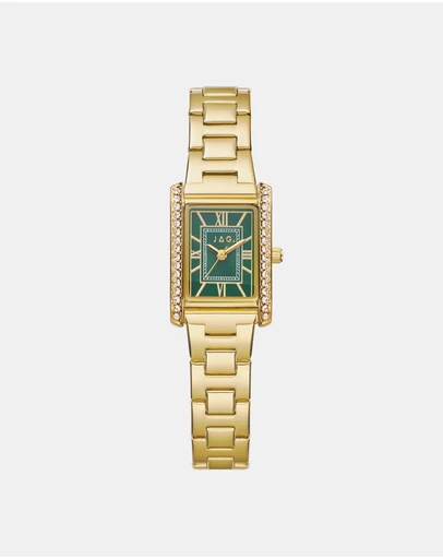 Jag - Sienna Womens Green Dial 22mm Gold Watch