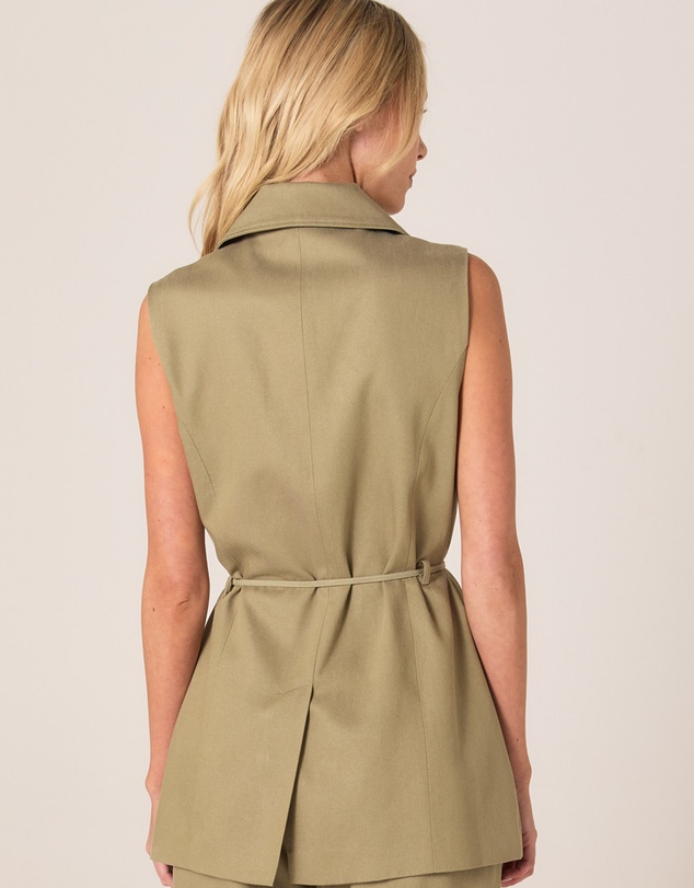 Fate + Becker - Zephyr Wrap Vest With Belt